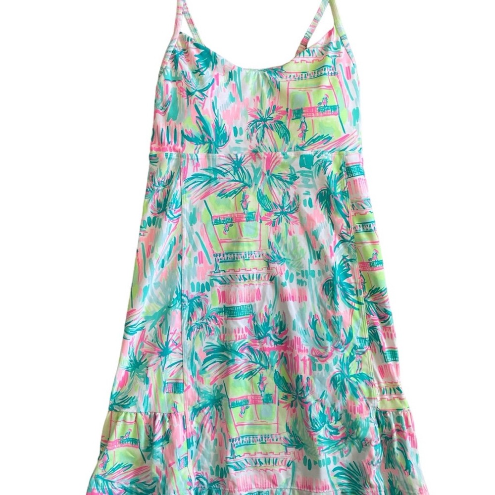 Colorful Tropical Print Dress